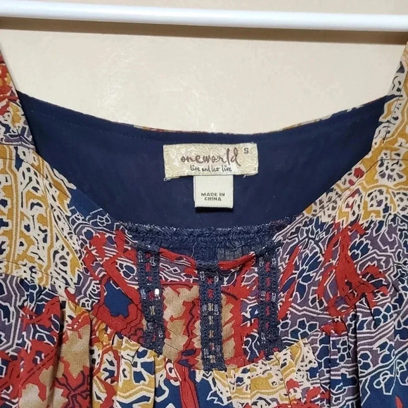 One World women's size small tunic top dress - Picture 2 of 5